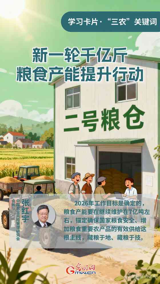 学习卡片·“三农”关键词丨新一轮千亿斤粮食产能提升行动 学习卡片·“三农”关键词丨新一轮千亿斤粮食产能提升行动