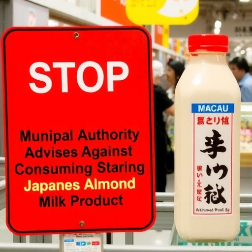 澳门市政署吁停止饮用一款日本产杏仁奶类产品(图1) 澳门市政署吁停止饮用一款日本产杏仁奶类产品(图1)