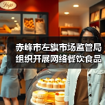 赤峰市左旗市场监管局组织开展网络餐饮食品安全专项整治（图3）