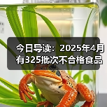 今日导读：2025年4月有325批次不合格食品未准入境；知名品牌回应瓶装水未开封底部现异物；武汉海底捞路边摊荤菜2元素菜1元（2025年05月23日）（图3）