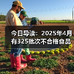 今日导读：2025年4月有325批次不合格食品未准入境；知名品牌回应瓶装水未开封底部现异物；武汉海底捞路边摊荤菜2元素菜1元（2025年05月23日）（图4）