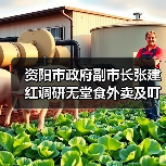 资阳市政府副市长张建红调研无堂食外卖及叮叮集市食品安全工作（图2）