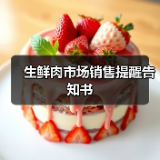 生鲜肉市场销售提醒告知书(图3) 生鲜肉市场销售提醒告知书(图3)