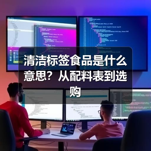 清洁标签食品是什么意思?从配料表到选购判断的实用指南(图1) 清洁标签食品是什么意思?从配料表到选购判断的实用指南