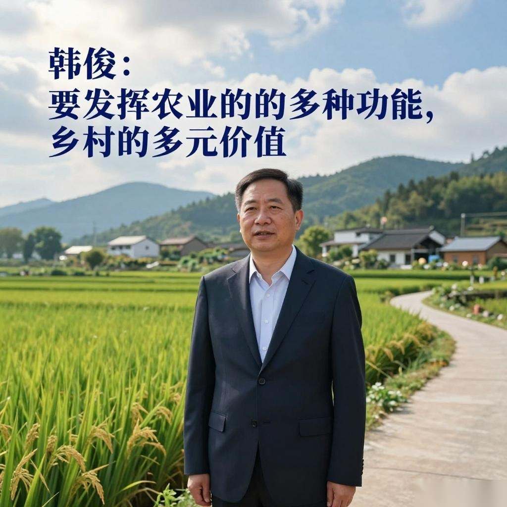 韩俊：要发挥农业的多种功能，乡村的多元价值