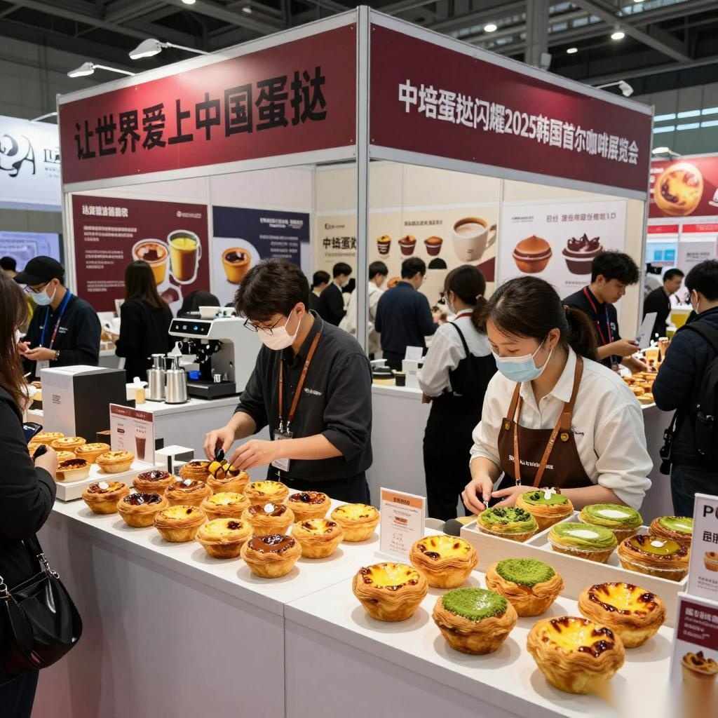 让世界爱上中国蛋挞 中焙蛋挞闪耀2025韩国首尔咖啡展览会
