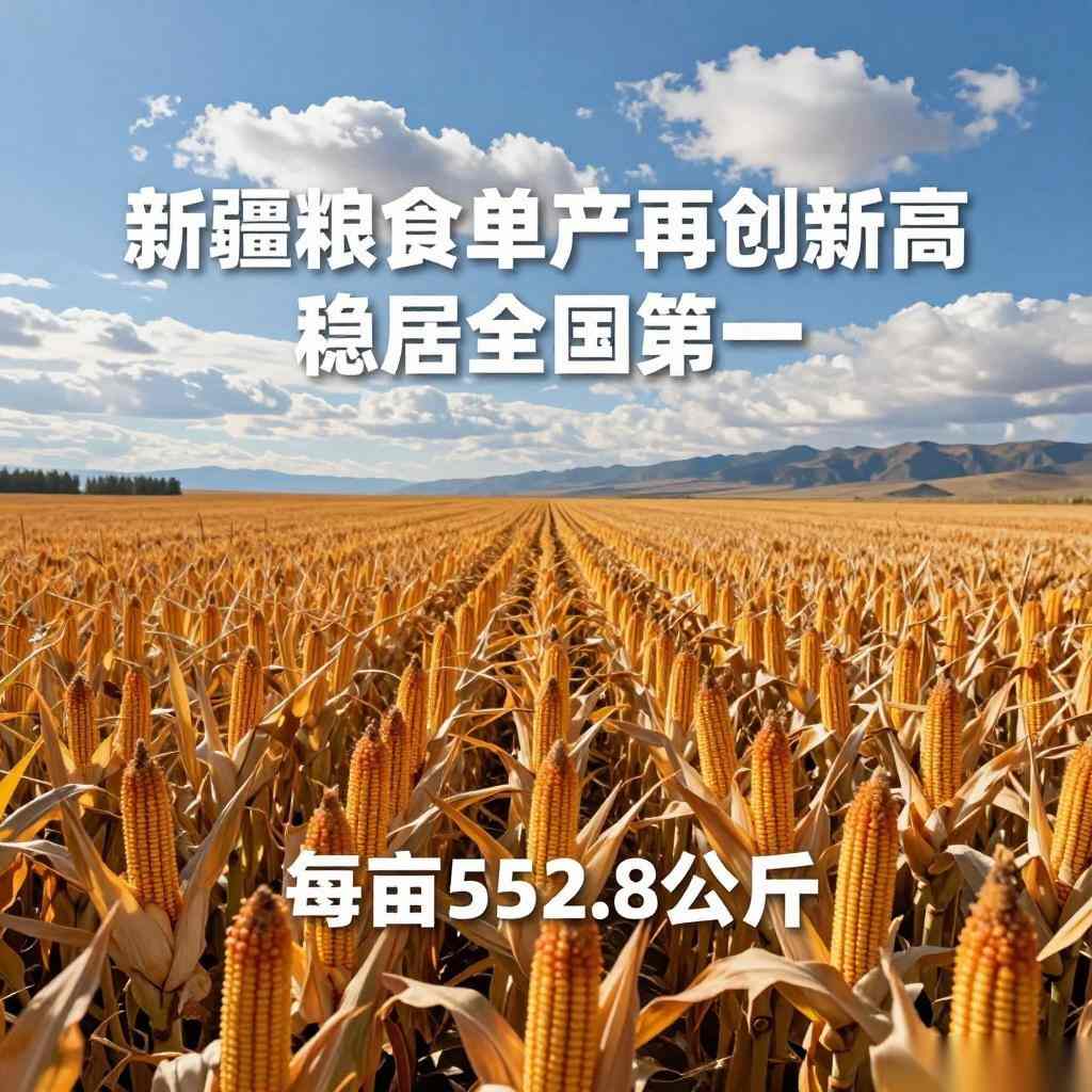 新疆粮食单产再创新高，稳居全国第一