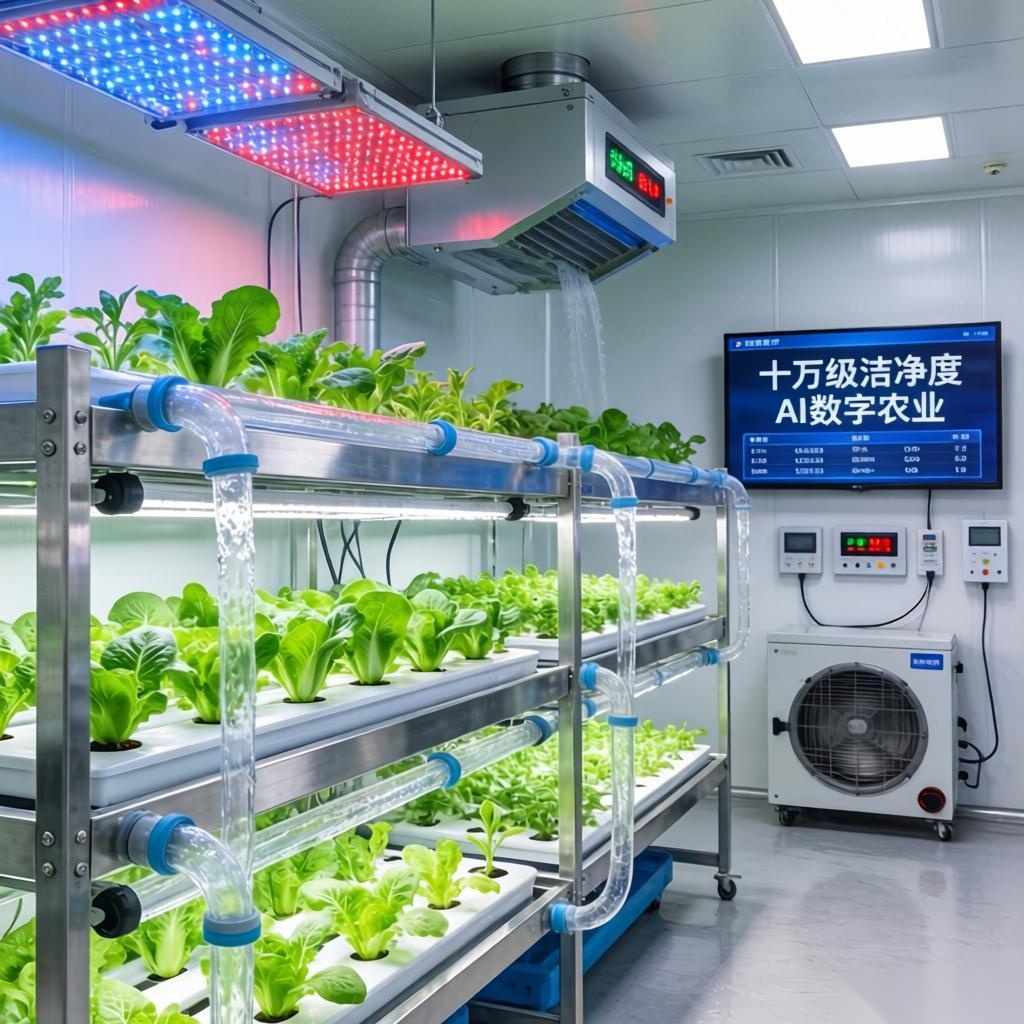 全市首个十万级洁净度人工光植物工厂建成投产