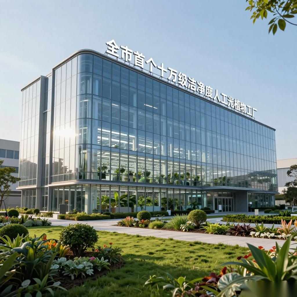 全市首个十万级洁净度人工光植物工厂建成投产