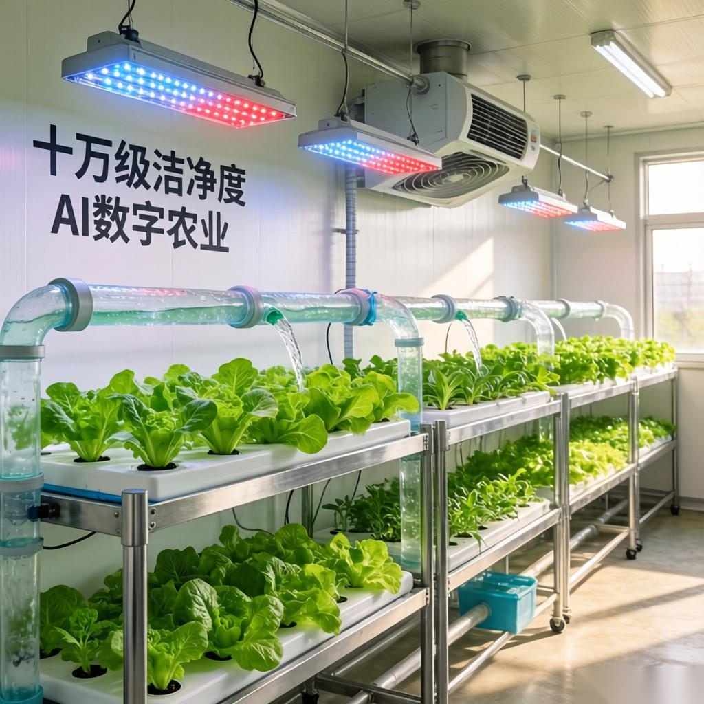 全市首个十万级洁净度人工光植物工厂建成投产