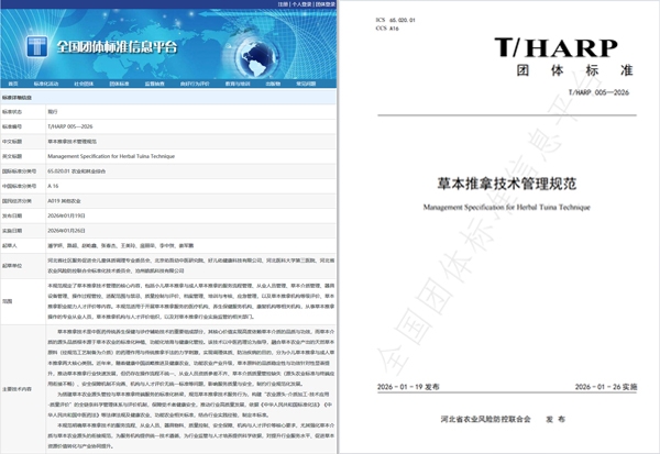 国内首个草本推拿技术管理规范团体标准正式发布(图1) 国内首个草本推拿技术管理规范团体标准正式发布(图1)